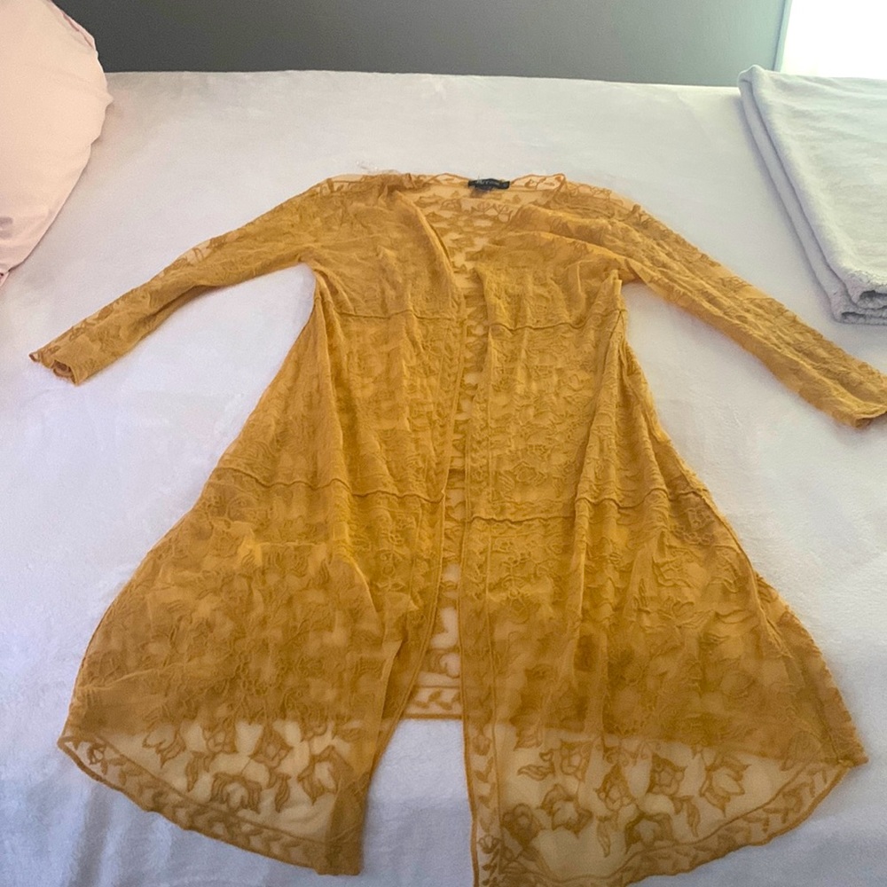 Long lace cardigan worn once.